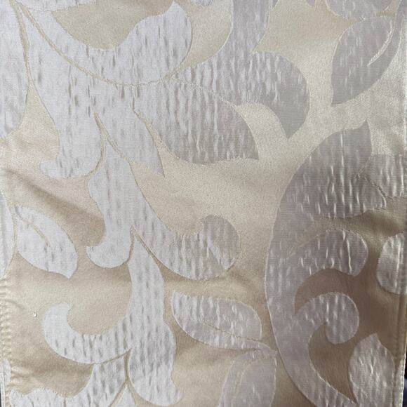 A La Carte By Dainty Home Textured Fabric Table Runner 13" X 72" Polyester Cream - Picture 12 of 12